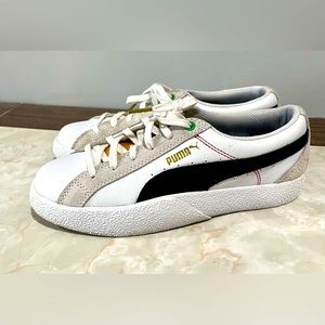 Puma Suede/White Leather Sneakers
